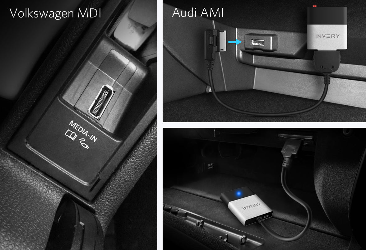 How to Play BLUETOOTH Music using AUDI 30-pin AMI 
