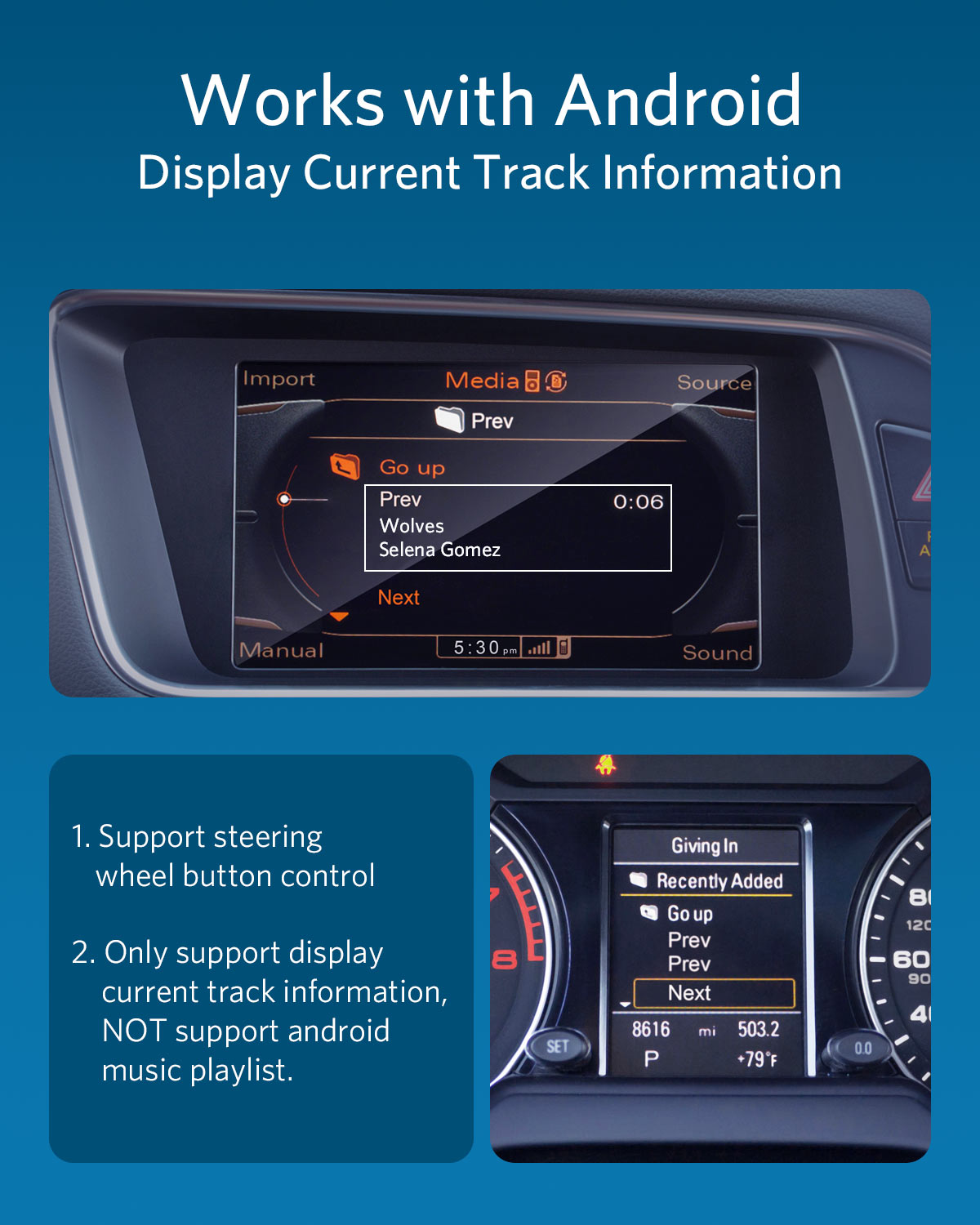 INVERY Airdual 300A Bluetoothレシーバー iPhone bluetooth adapter for Audi AMI MMI iPod iPhone Music